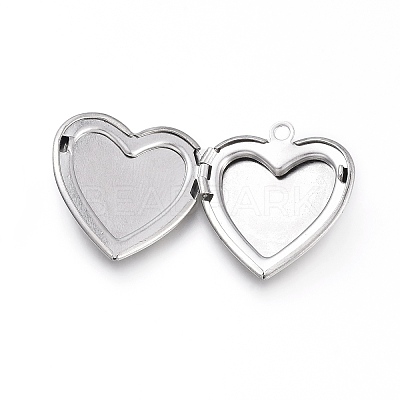 Non-Tarnish 304 Stainless Steel Locket Pendants LS-STAS-K192-09P-1