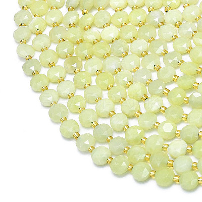 Natural Lemon Jade Beads Strands G-C116-A43-02-1
