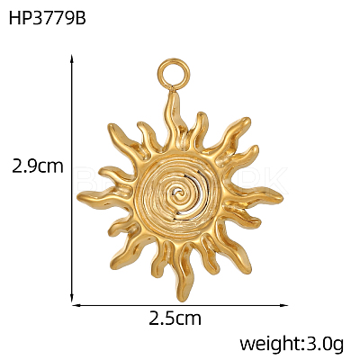 304 Stainless Steel Pendants STAS-OY019-85G-1