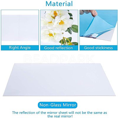 PET Plastic Mirror Wall Stickers AJEW-WH0018-68B-1