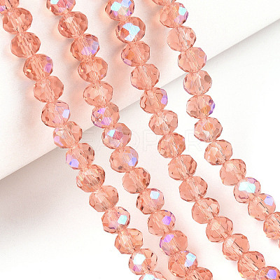 Electroplate Glass Beads Strands EGLA-A034-T2mm-L24-1