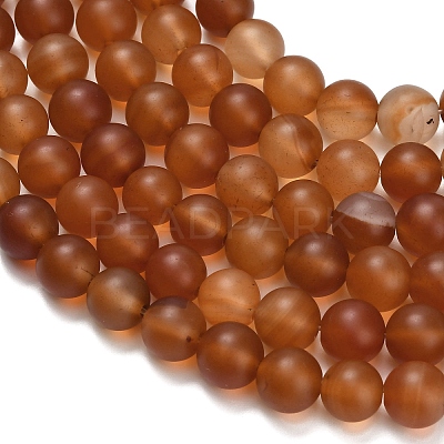 Natural Carnelian Beads Strands LS-G-L642-G01-8mm-1