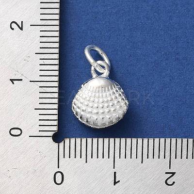 925 Sterling Silver Sea Animal Shell Shape Charms LS-STER-E071-02S-03-1