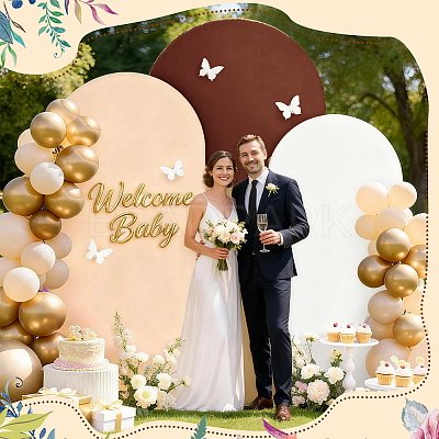 3Pcs 3 Colors Cloth Arch Background Cover for Wedding Party Decor AJEW-DC0004-02-1