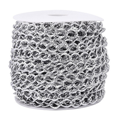 Aluminium Textured Curb Chains CHA-T001-43S-1