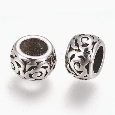304 Stainless Steel European Beads STAS-E432-04AS-1