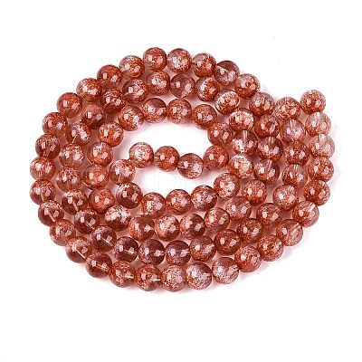Transparent Half Spray Painted Glass Beads Strands GLAA-Q110-02A-07-1
