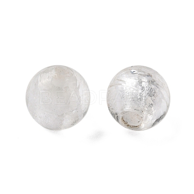 Handmade Silver Foil Glass Beads SLR12MM09Y-1