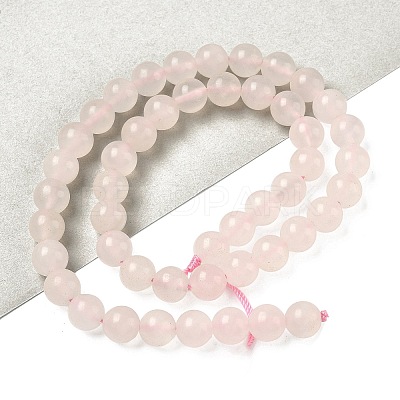 Natural Pink Mangano Calcite Beads Strands G-L505-09-8mm-1