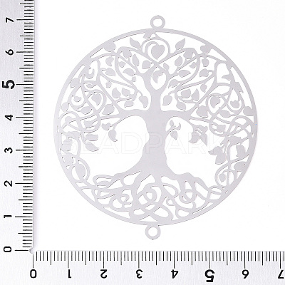 201 Stainless Steel Connector Charms STAS-N103-211P-1
