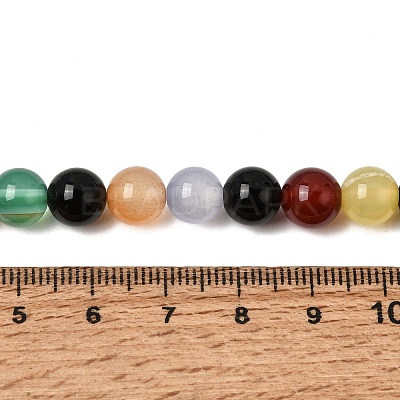 Natural Agate Beads Strands G-F417-05-8mm-1