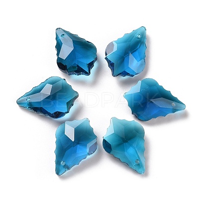 Faceted Glass Pendants GLAA-F068-C25-1