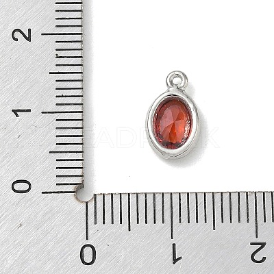 Brass Pave Cubic Zirconia Charms KK-CBA74BF-02P-01-1