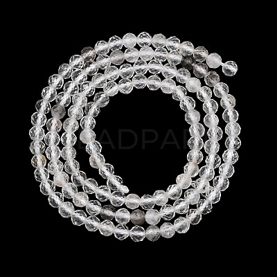 Natural Herkimer Diamond Beads Strands GG-NH0014-D03-3mm-1