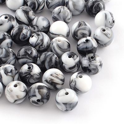 Opaque Acrylic Beads SACR-R853-10mm-204-1