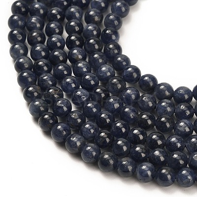 Natural Sapphire Beads Strands G-L631-A02-5-6mm-AA-1