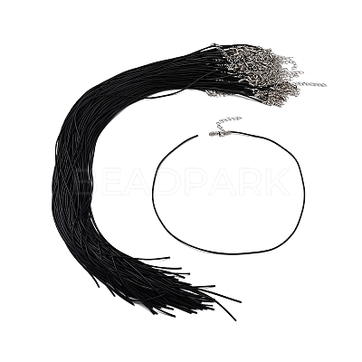 Black Rubber Necklace Cord Making RCOR-D002-C-1