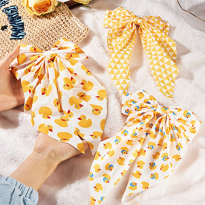 3Pcs 3 Colors Cloth Hair Barrettes for Women Girl OHAR-TA0001-15-1