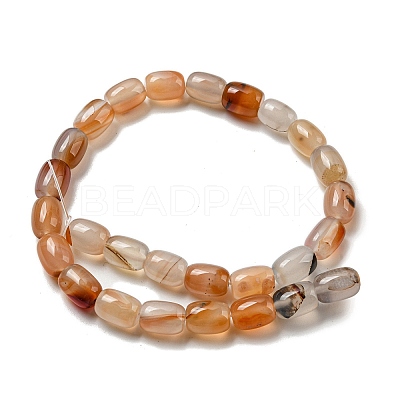 Natural Banded Agate/Striped Agate Beads Strands G-A223-D12-01D-1