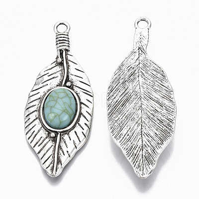 Tibetan Style Alloy Big Pendants PALLOY-R113-012-RS-1