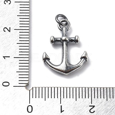 925 Sterling Silver Pendants with Jump Rings STER-R001-03S-02-1