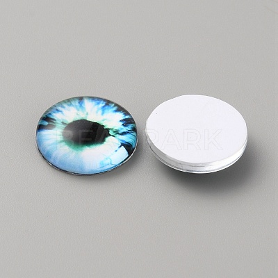 Glass Cabochons GLAA-WH0033-75E-10-1
