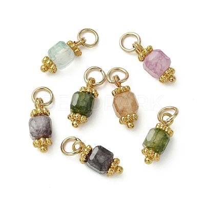 Natural Multicolor Tourmaline Pendants PALLOY-JF05319-1
