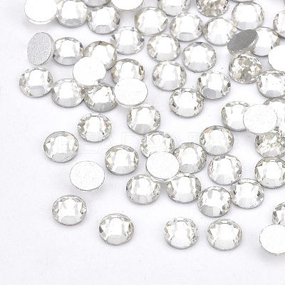 Glass Flat Back Rhinestone Cabochons RGLA-S002-16SS-37-1