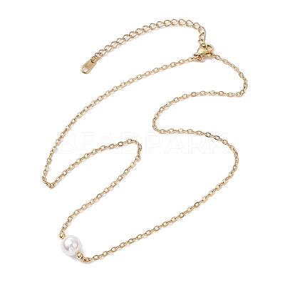 Mother's Day Jewellery Natural Cultured Freshwater Pearl Pendant Necklaces X-NJEW-JN05134-02-1