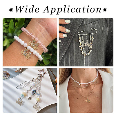 40Pcs 2 Colors Alloy Rhinestone Pendants FIND-TA0010-67-1