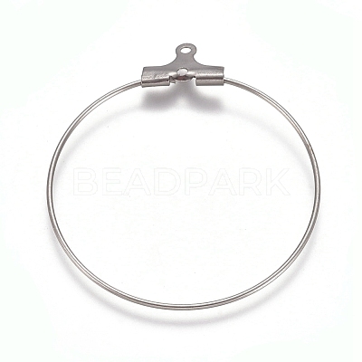Tarnish Resistant 304 Stainless Steel Wire Pendants STAS-M274-020E-1