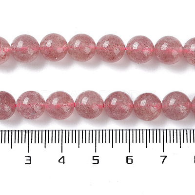 Natural Strawberry Quartz Beads Strands G-R435-03-A01-1