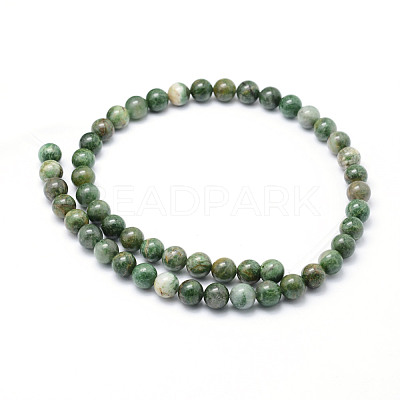 Natural African Jade Beads Strands G-P326-12-6mm-1
