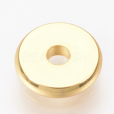 Brass Spacer Beads X-KK-Q738-6mm-04G-1
