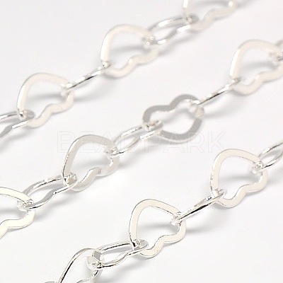 Brass Heart Link Chains CHC-L019B-38S-1