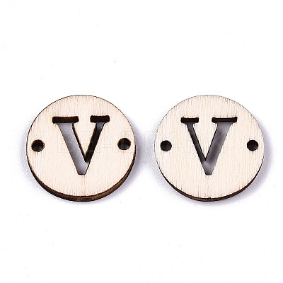 Unfinished Natural Poplar Wood Links Connectors WOOD-S045-140A-01V-1