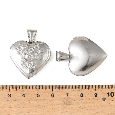 316 Stainless Steel Locket Pendants LS-STAS-K321-13P-1