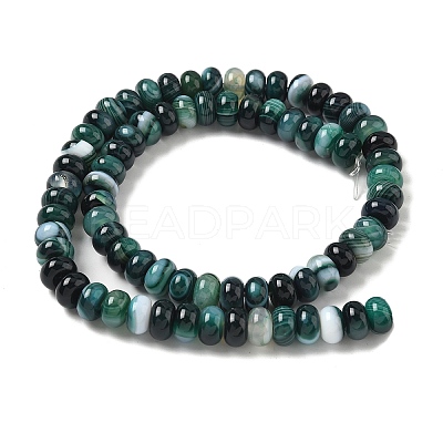 Natural Banded Agate Beads Strands G-F790-I01-01R-1