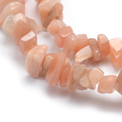 Natural Sunstone Beads Strands X-G-P332-46-1