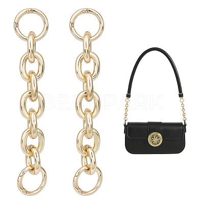 2PCS Alloy Cable Chain Purse Strap Extenders FIND-UN0002-13LG-1