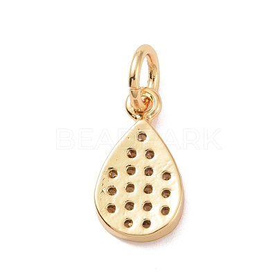 Brass Micro Pave Cubic Zirconia Pendants KK-I614-064G-1
