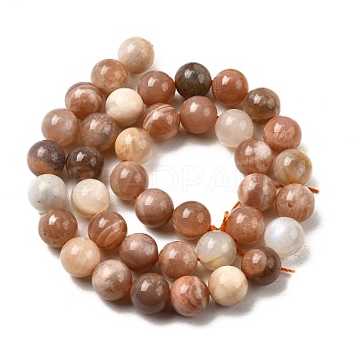 Round Natural Multi-Moonstone Beads Strands G-I176-09-10mm-1
