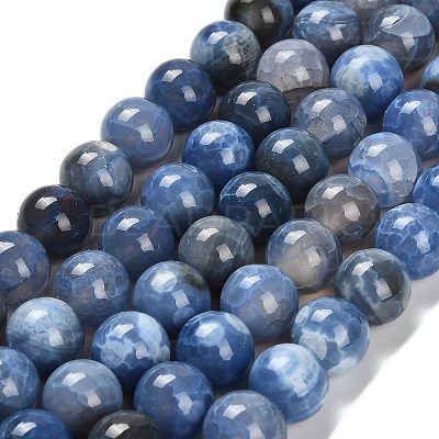 Dyed Natural Agate Beads Strands G-G203-10M-12mm-1