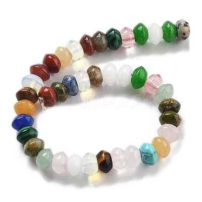 Mixed Gemstone Beads Strands G-P559-A14-01-1