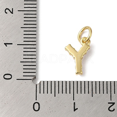 Rack Plating Brass with ABS Plastic Imitation Pearl Charms KK-B092-30Y-G-1