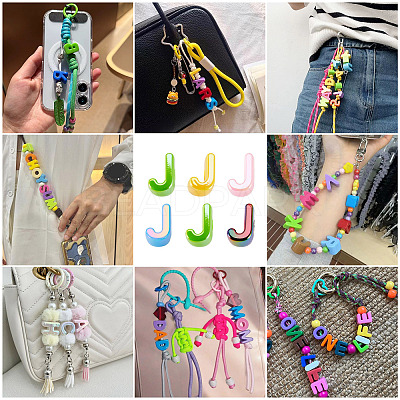 20Pcs UV Plating Opaque Acrylic European Beads OACR-TADJ0001-16J-1