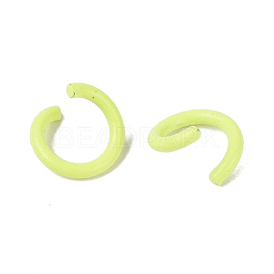 Spray Painted Iron Open Jump Rings IFIN-T017-04B-28-1