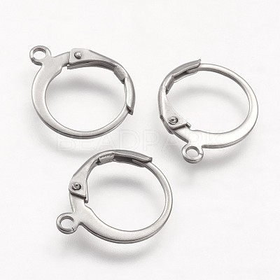 316 Surgical Stainless Steel Leverback Earring Findings STAS-F041-47-P-1