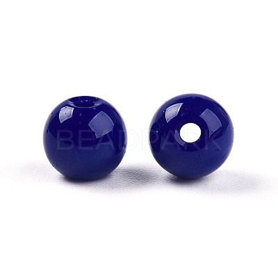 Opaque Solid Color Glass Beads X1-GLAA-N007-6mm-A03-1