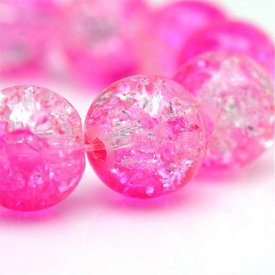 Baking Paint Crackle Glass Bead Strands CCG-S001-4mm-M-1